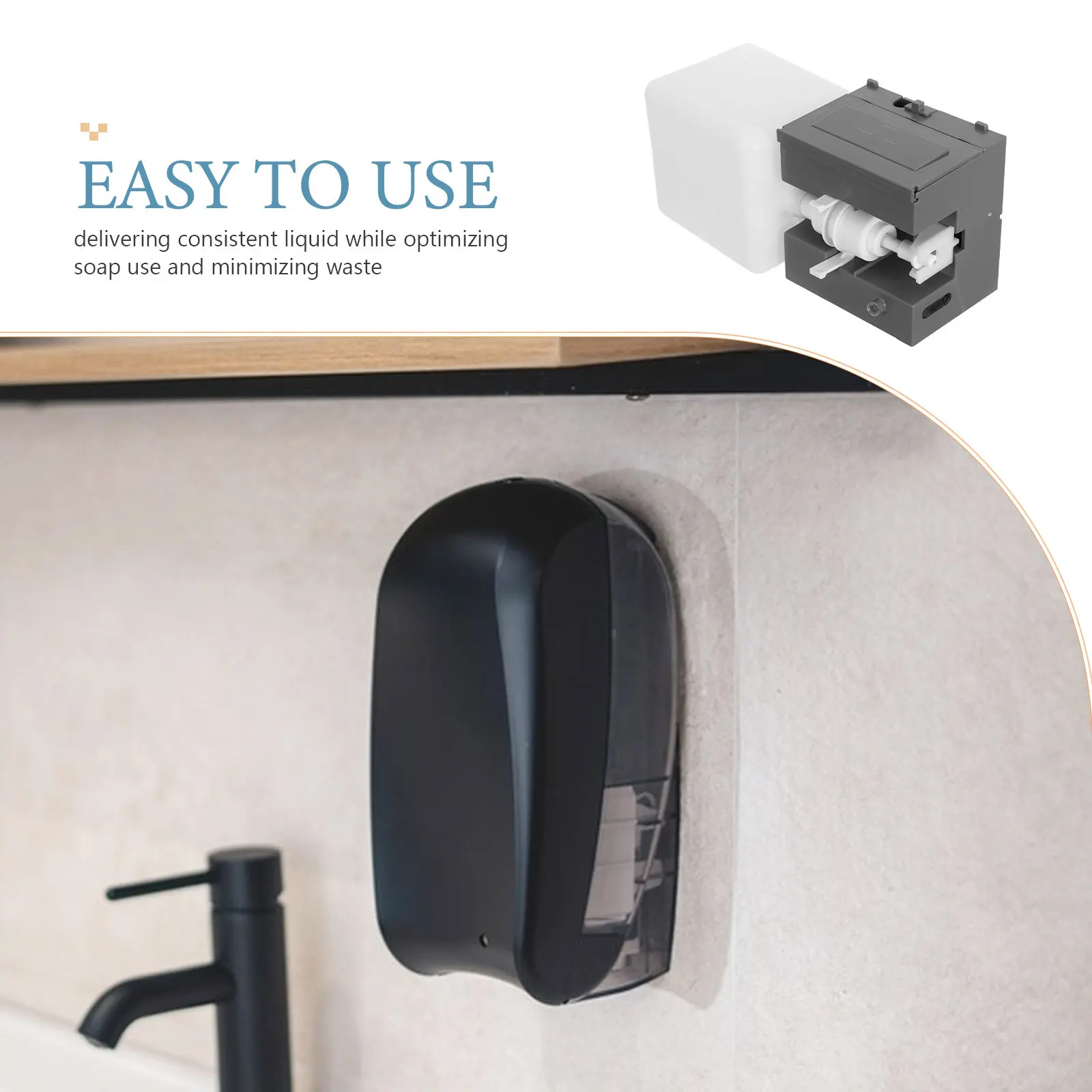 

Automatic Soap Dispenser Accessories Sensor Unit Behind Mirror System Induction ABS Dripping Assembly Foaming Dispensing