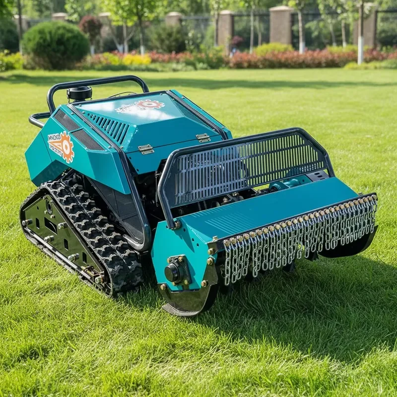 Remote Control Lawn Mower Crawler Industrial & DIY Grade Diesel-Powered Farm All Terrain Compact Slope Mower Crawler for Sale