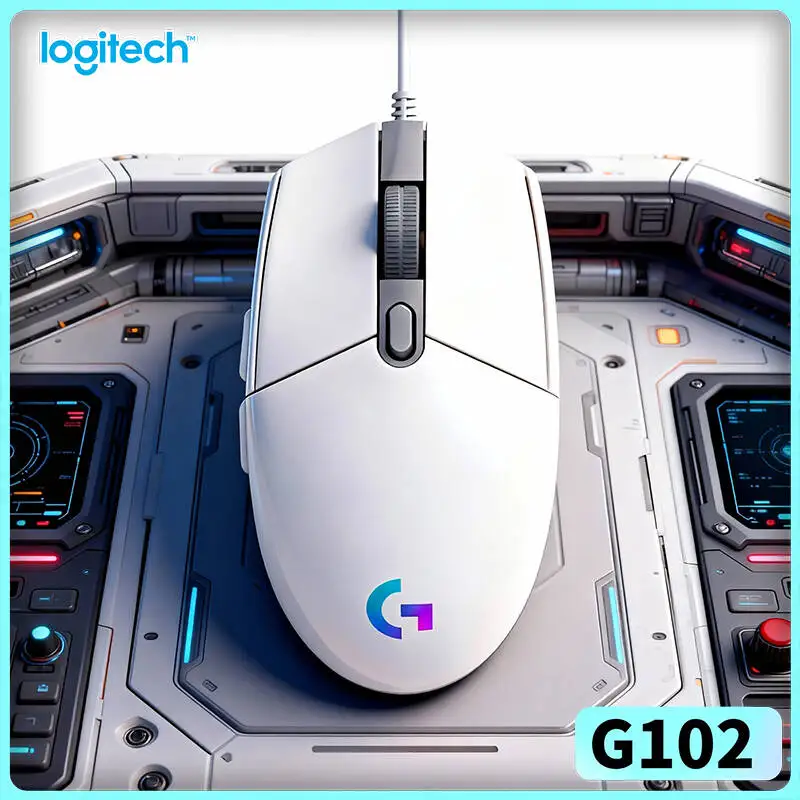 

Logitech G102 LightSync Gaming Mouse, 6 Customizable Keys, RGB Lighting, Great for Student Gamers G402/G203/M100R