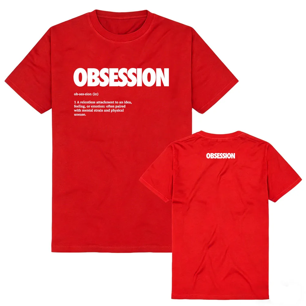 Horror Movie Obsession Definition T-Shirt Summer Cotton Short Sleeve Female Tshirts Streetwear Unisex Casual Loose O-neck Tees