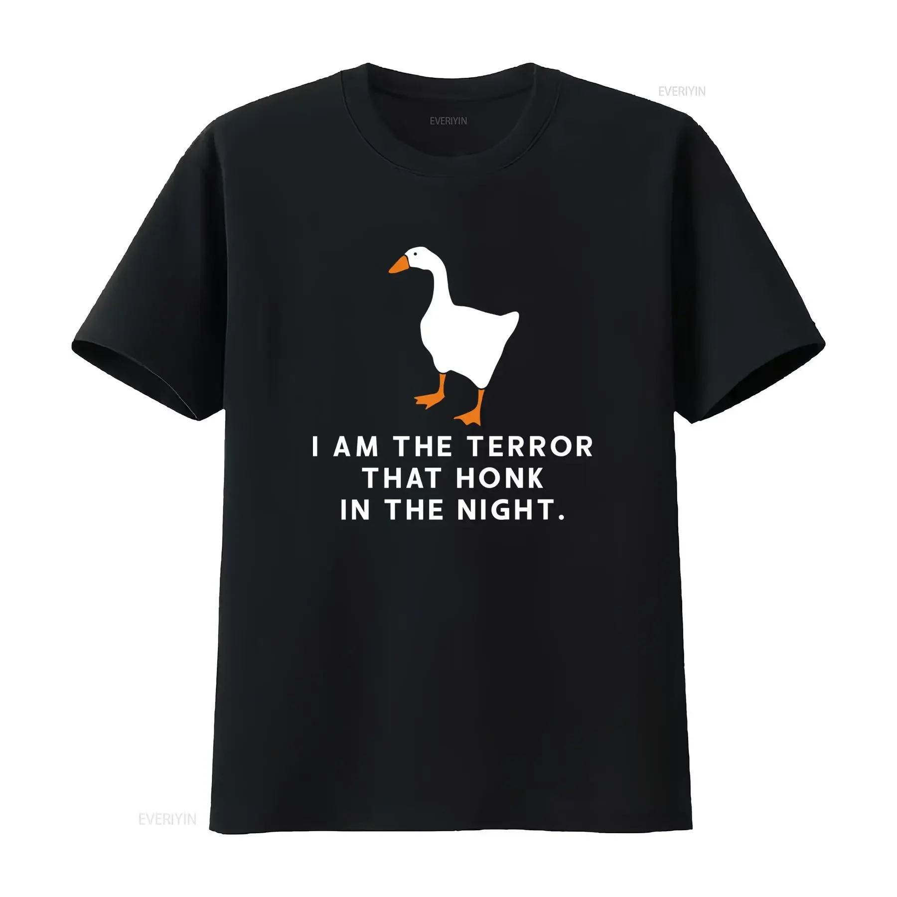 Inspired By Untitled Goose Game I Am The Terror That Honk In Night T Shirt vintage Washed Unisex Stretched designer clothes