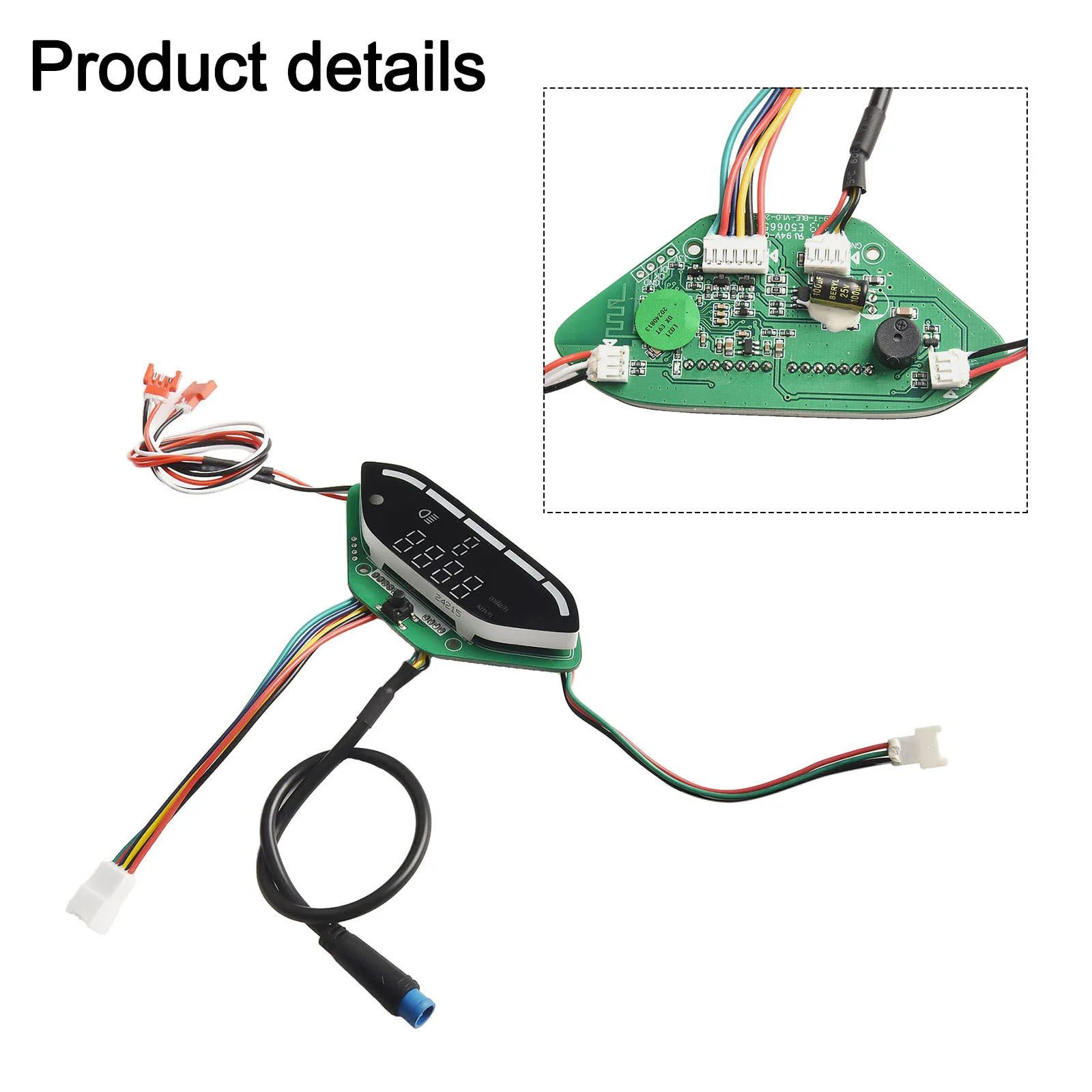 

Цвет Белый Комплект контроллера дисплея электрического скутера Длительное использование Простая структура Корпус из алюминиевого сплава