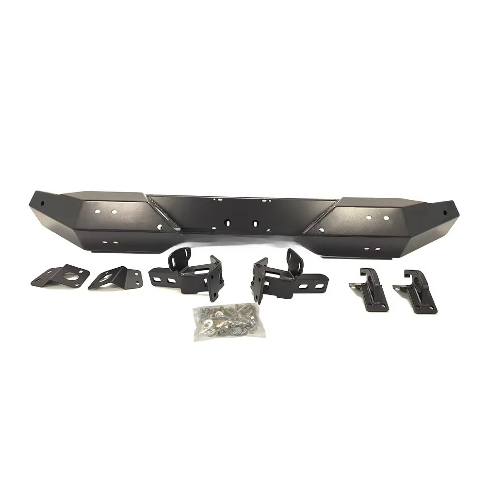 AQTA 2025 المصارع الطرق الوعرة 4WD المصد الخلفي مجموعة طلاء الطاقة السوداء الثقيلة الصلب الثور بار مقطورة قصير حامي