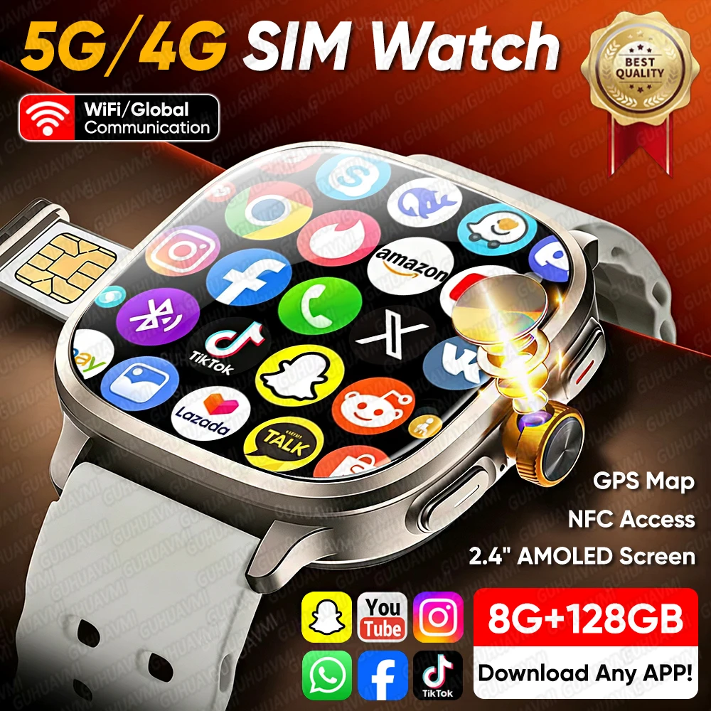 New Mini Phone Smartwatch 5G/4G Full Network 2.4
