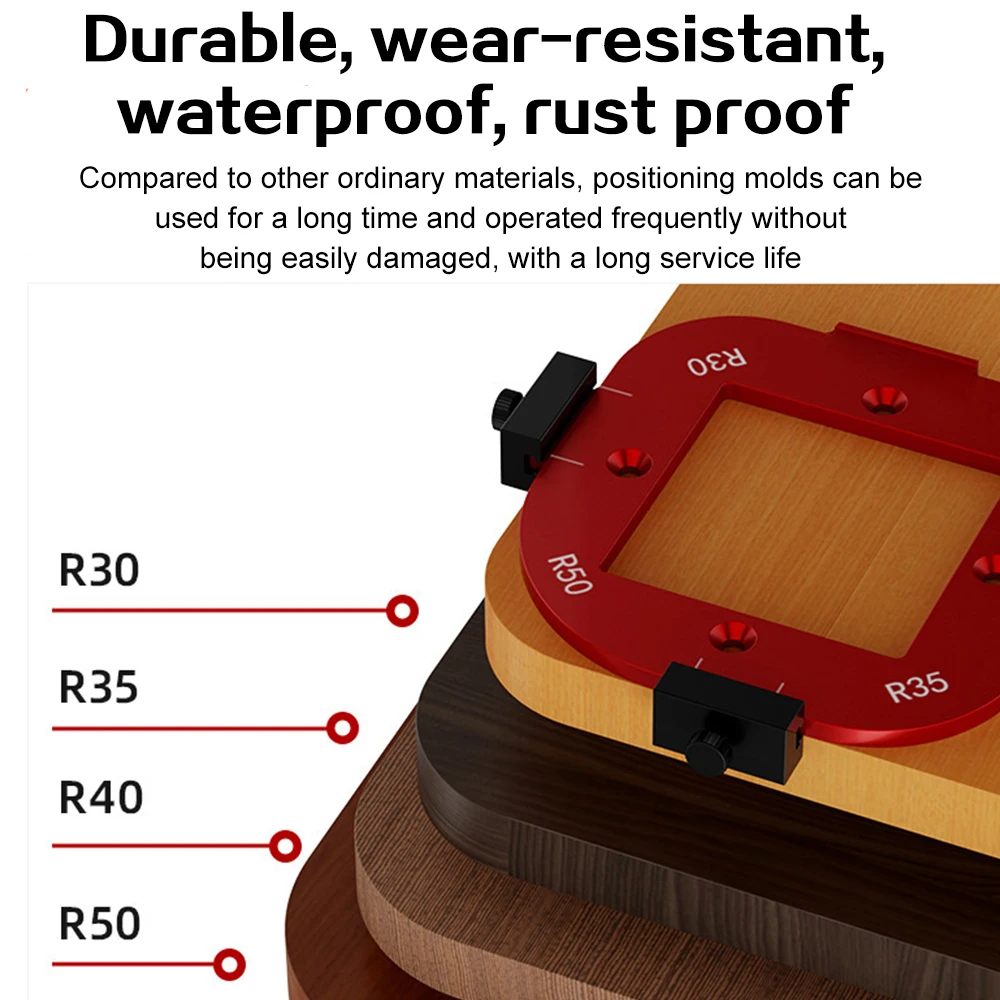 النجارة فيليه تحديد المواقع قالب خزانة الزاوية فيليه قالب التشذيب آلة قالب أداة R ركن قوس قالب سبيكة