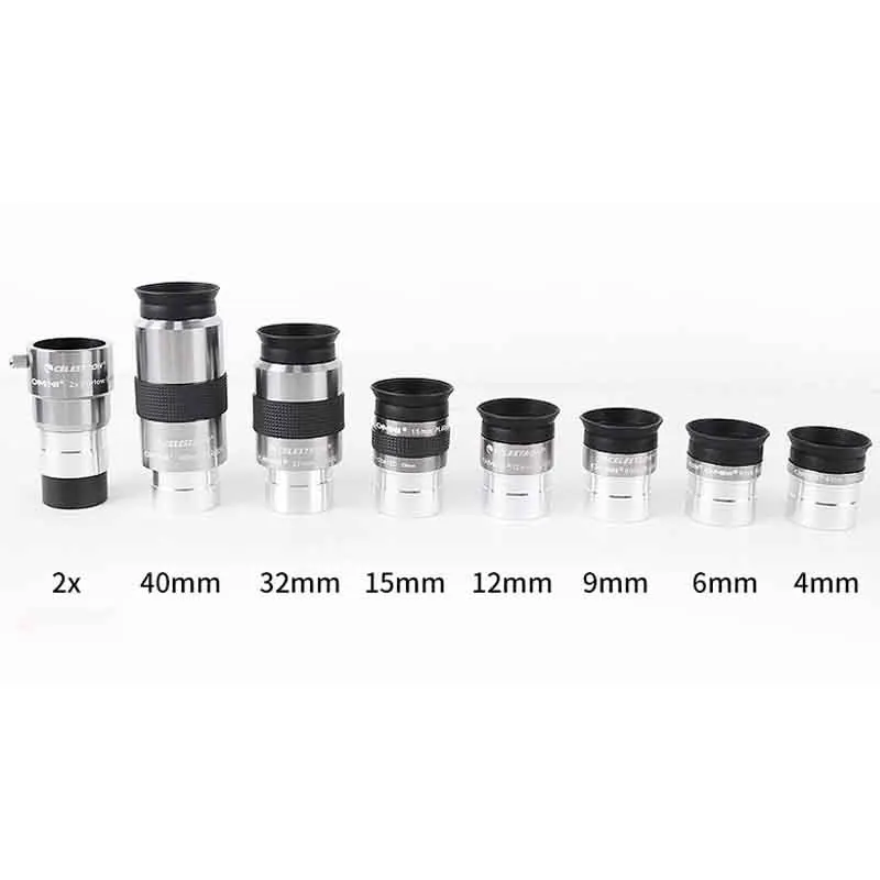

Набор окуляров Celestron Omni с полным мультипросветлением 4мм, 6мм, 9мм, 12мм, 15мм, 32мм, 140мм для астрономических телескопов