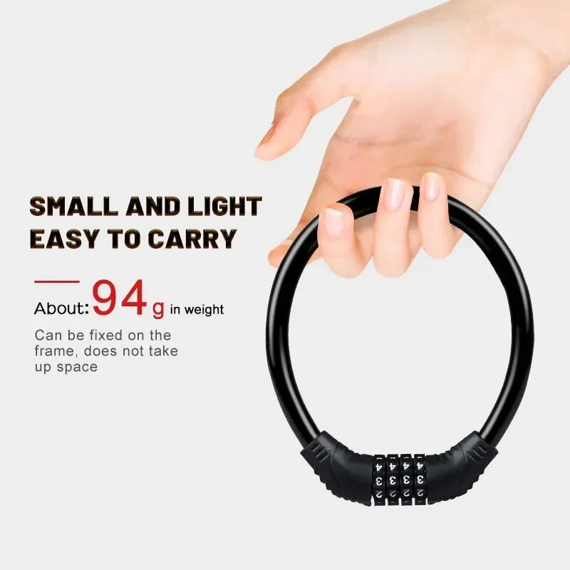 Mountain bike lock Anti-theft portable electric battery Motorcycle combination lock Fixed bicycle ring lock