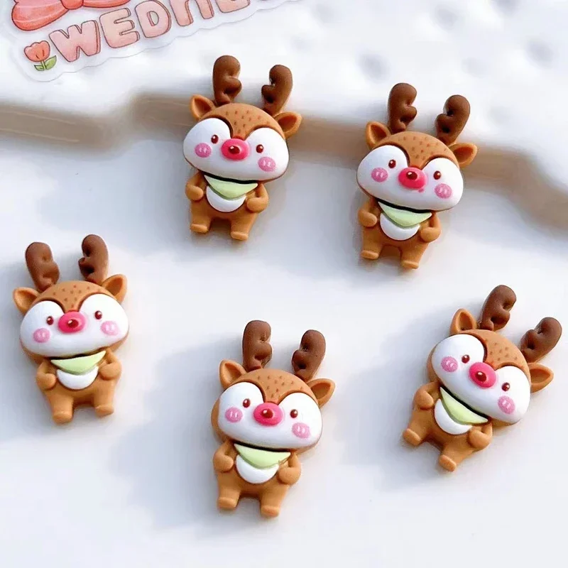 2024 New Cute Mini Christmas Series Flat Back Resin Cabochons Scrapbooking DIY Biżuteria Rzemiosło Dekoracja Akcesoria