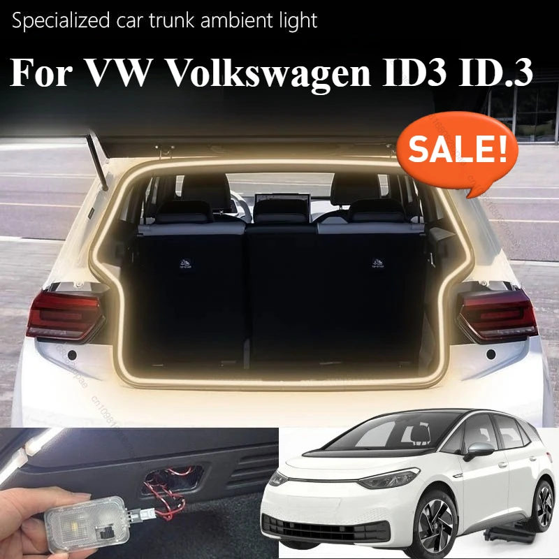 

Для VW Volkswagen ID3 ID.3 автомобиль задний багажник осветляет светодиодную ленту освещения водонепроницаемые гибкие аксессуары