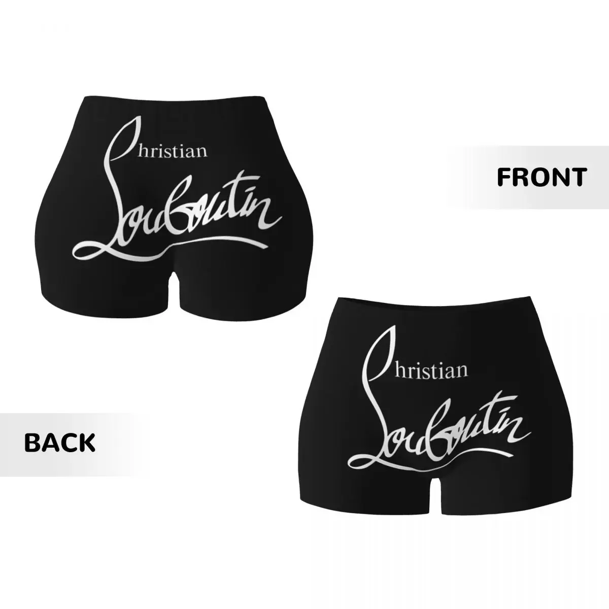 Fashion Christians Logo High Waist Yoga Shorts for Women Scrunch Fitness Workout Gym Wear