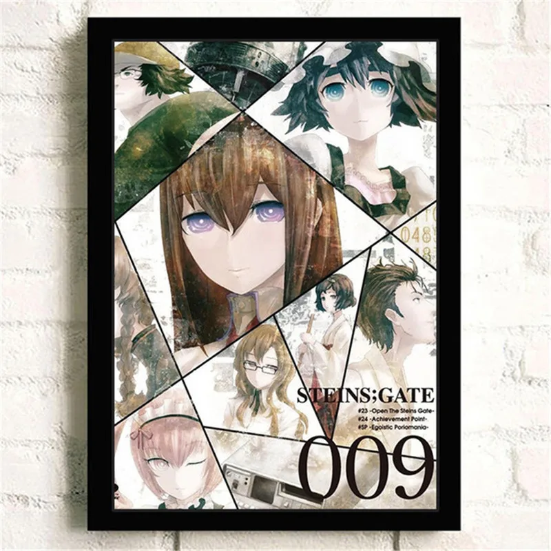 Japan Popular Sci-Fi Anime STEINS; GATE Poster Girl Kids Room Living Modern Quality Canvas Painting Wall Art Home Decor Picture