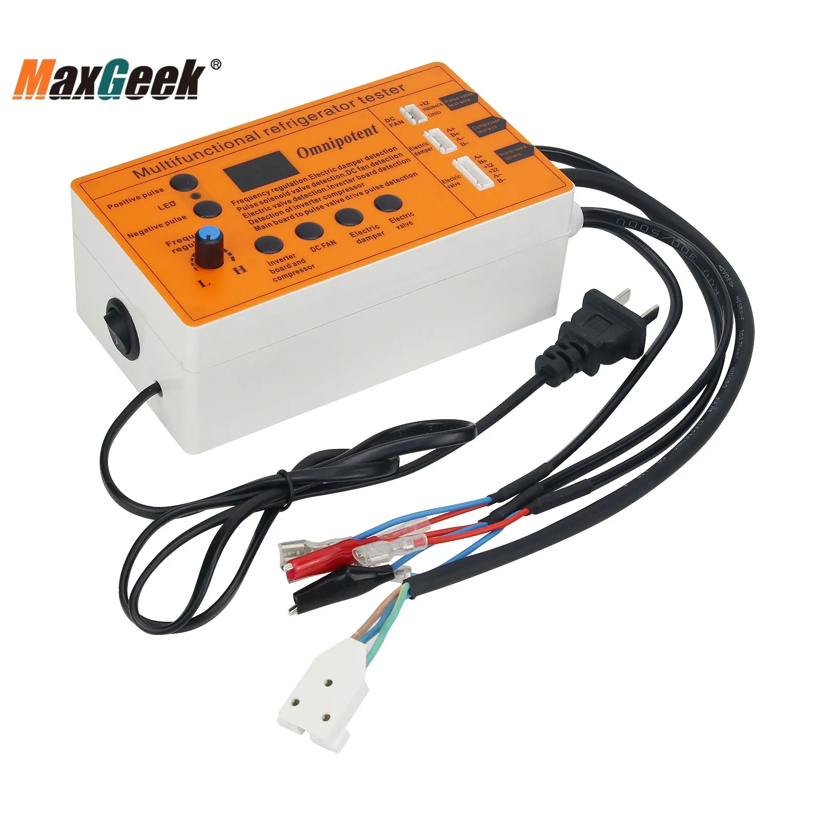 Imagem -02 - Maxgeek Multifuncional Inversor Geladeira Compressor Detector Placa de Pulso Válvula Solenóide Teste Falha Ferramenta Reparo Acessórios