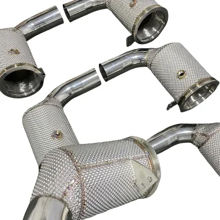 Porsche911 992Carrera3.0 texhaust Pipe motorcycle Manufacturer customized catalytic converter core exhaust system head section