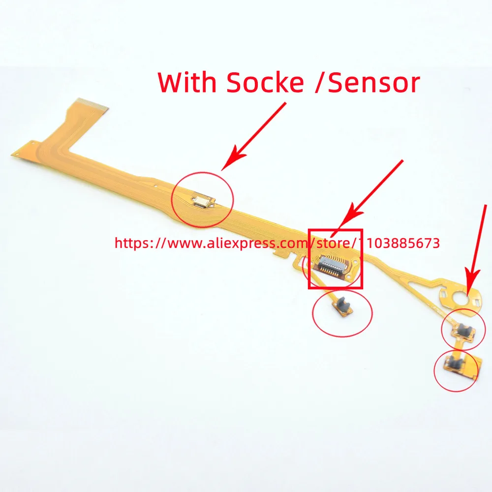 

New Lens Aperture Shutter Flex Cable For NIKON J1 NIKKOR 10-30 mm 10-30mm 1:3.5-5.6 VR Repair Part With sensor