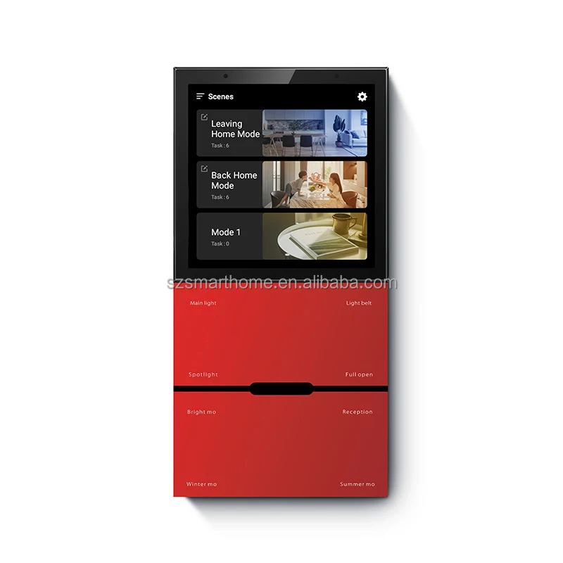 ZXHK G4 Tuya Smart Home Center Control Panel With Zigbee Gateway Home Automation Scenes Touch Screen Wall Mounted Stereo Touch P