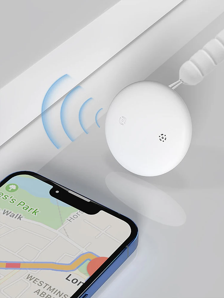 Il nuovo localizzatore di posizione remota Find App impermeabile per piattaforma iOS, mini dispositivo anti-smarrimento Bluetooth rotondo FindMy