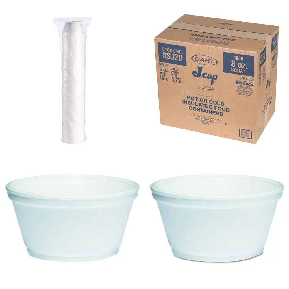 

1000 упаковок 8 унций. 8SJ20 Контейнеры для пены для приседаний