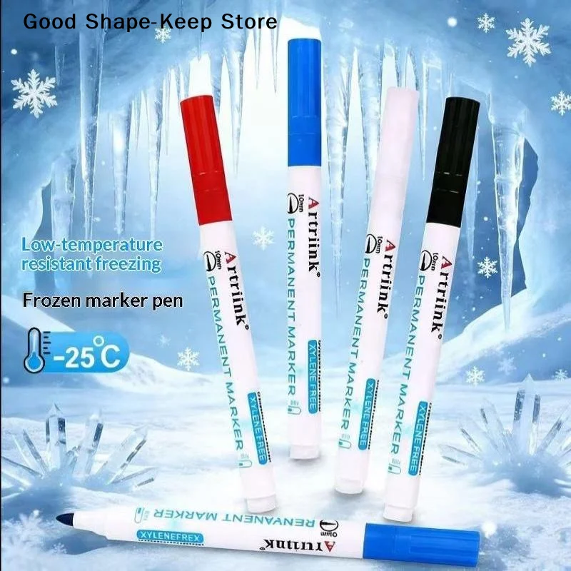 dailyFreezer Marker Pen Smudge Proof Waterproof Permanent Oil Based Quick Dry 1Pcs for  Food Container LabelingDaily products