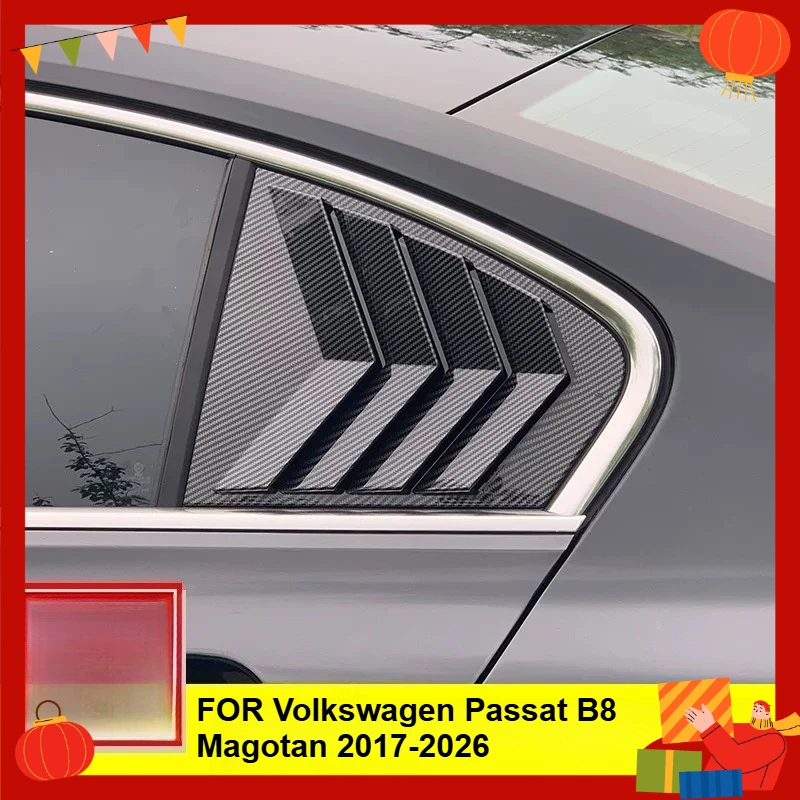 

FOR Volkswagen Passat B8 Magotan 2017-2026 rear window louver modification fake air outlet decorative accessories CAR Styling
