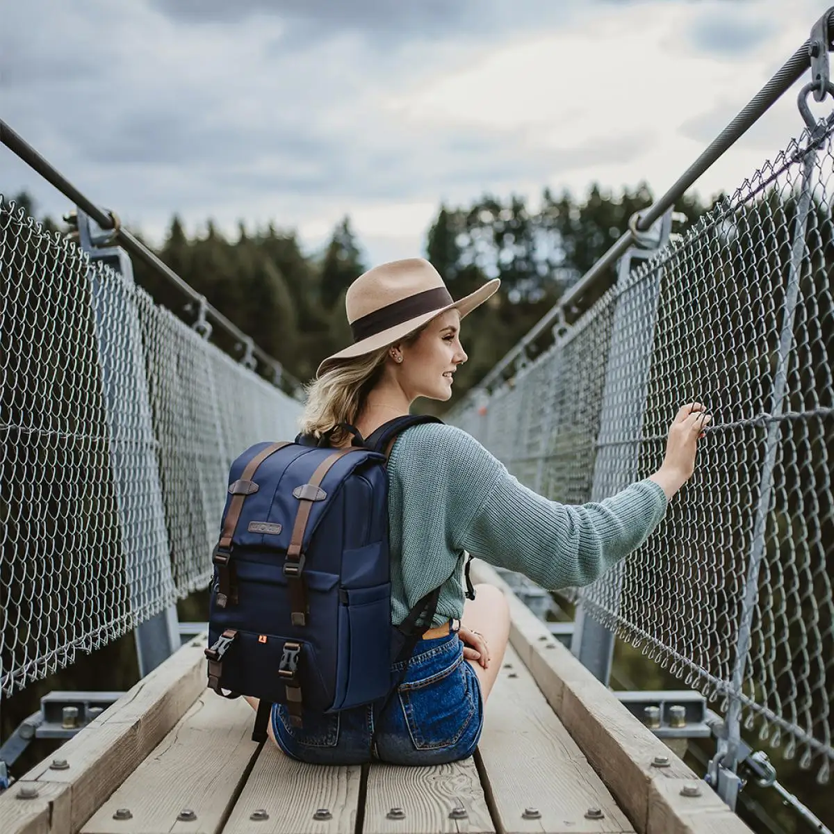 K & F Concept-mochila de 20L para cámara, bolsa de fotografía impermeable para cámara DSLR, trípode para ordenador portátil de 15,6 ", mochila para exteriores para hombres y mujeres