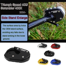 Extension for side stand foot For Triumph Speed 400 Scrambler 400X 2024 Motorcycle Accessories