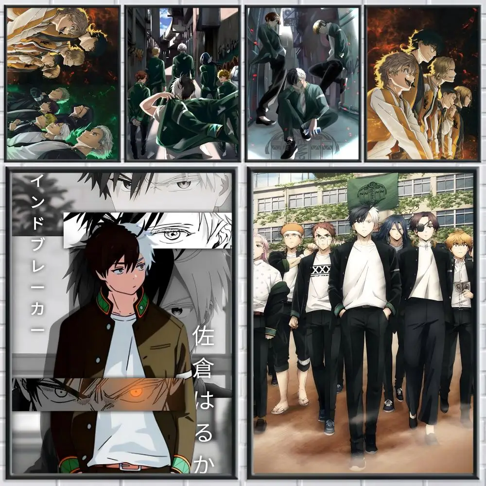 Anime W-Wind BreakerS Boys Comics Poster Canvas painting with prints Home bedroom living room decoration gift
