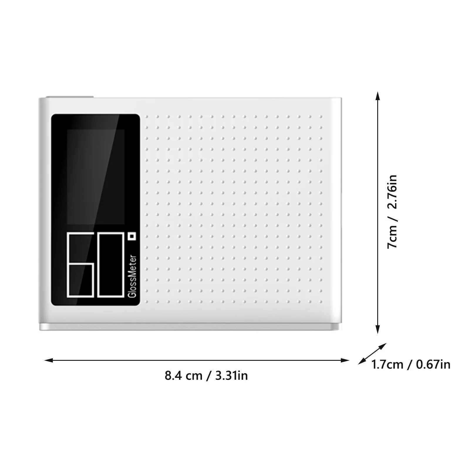 لمعان متر 60 °   مقياس اللمعان المحمول مع المعايرة الذاتية والقياس السريع والقياس المستمر لقياس السطح