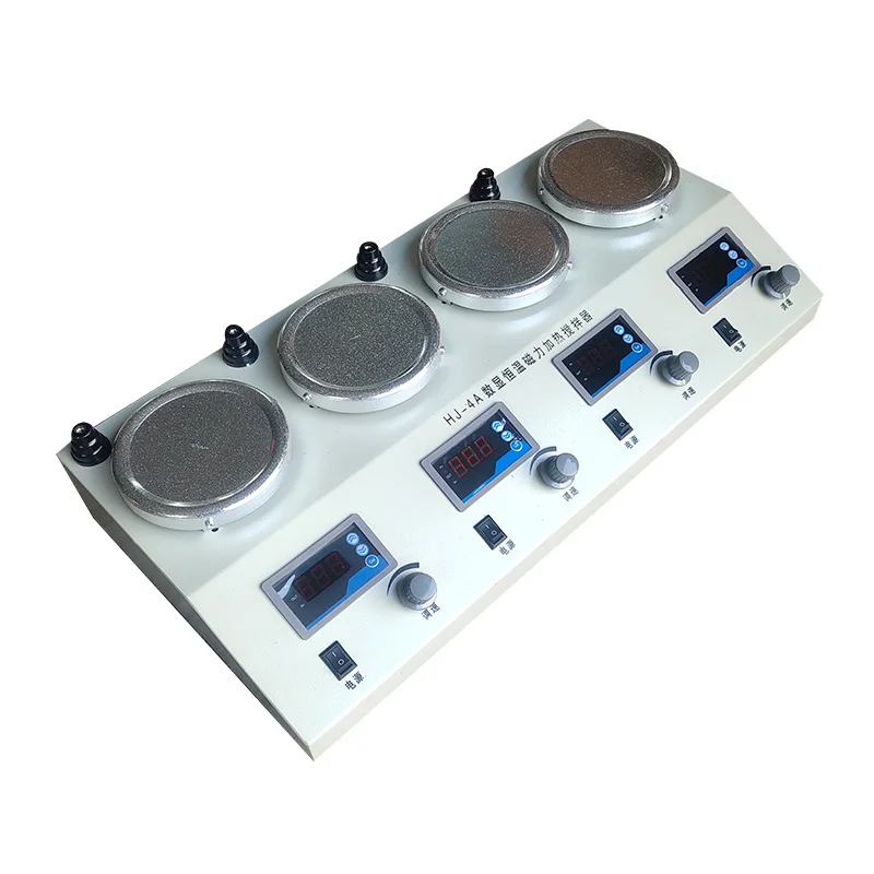 multi magnetic heating stirrer with digital display temperature and stirring control