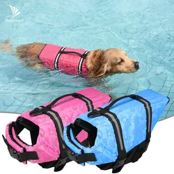 Dog Life Jacket Reflective Adjustable Durable Flotation Swimming Boating Suit Puppy Lifesaver Pets Clothes with Rescue Handle