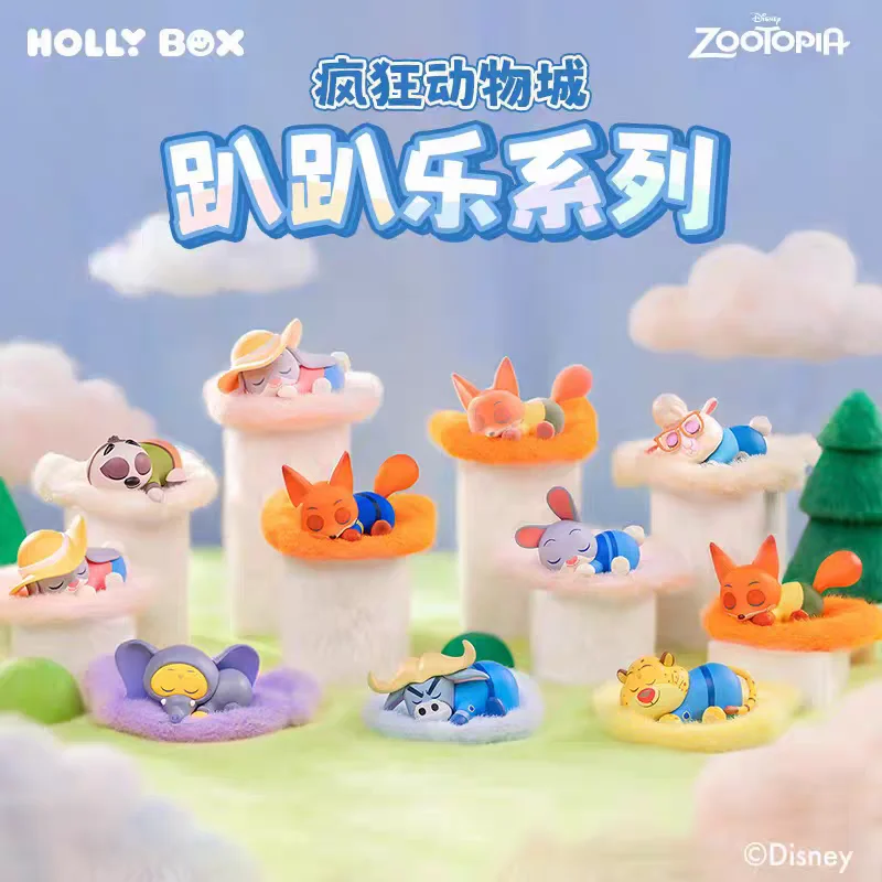 

Cartoon Disney Zootopia 2 Sleeping Position Series Blind Box Cute Nick - Judy Decorative Doll Office Desktop Decoration Toy Gift