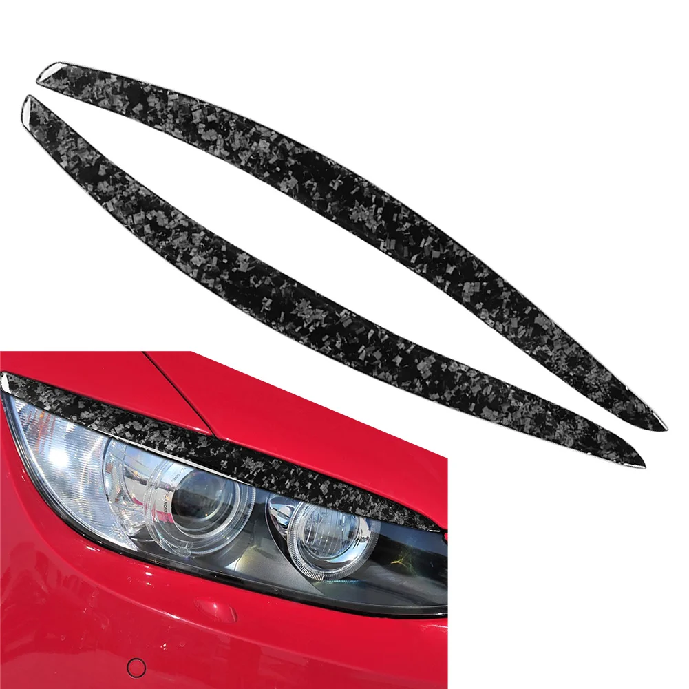 

2x Car Headlight Eyebrow Eyelid Cover Trim For BMW E92 E93 3Series 2006-2012 Exterior Accessories