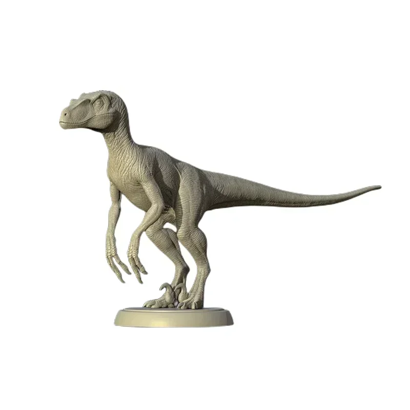DIY Nanmu Velociraptor Raptor Unbemalte Dinosaurier Prähistorische Tiere Spielzeug Graue Farbe