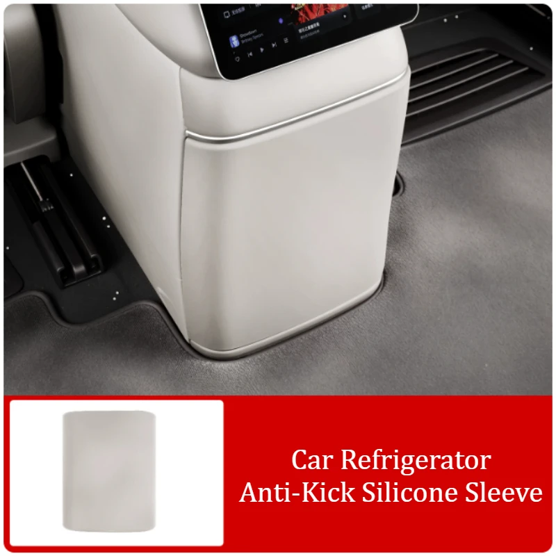 Rear Refrigerator Anti-kick Pad For NIO EL8/ES8 2026 Silicone Cover Car Interior Protective Pad Modification Accessories Tools