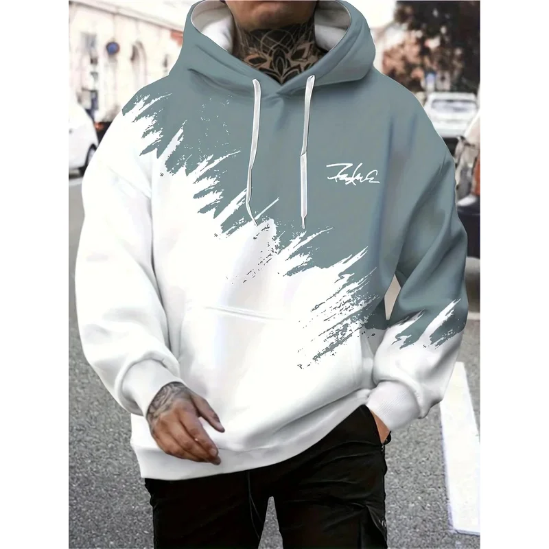 هوديي رجالي كاجوال وعصري وجيب الكنغر كاجوال بأكمام طويلة للاستخدام الخارجي #3