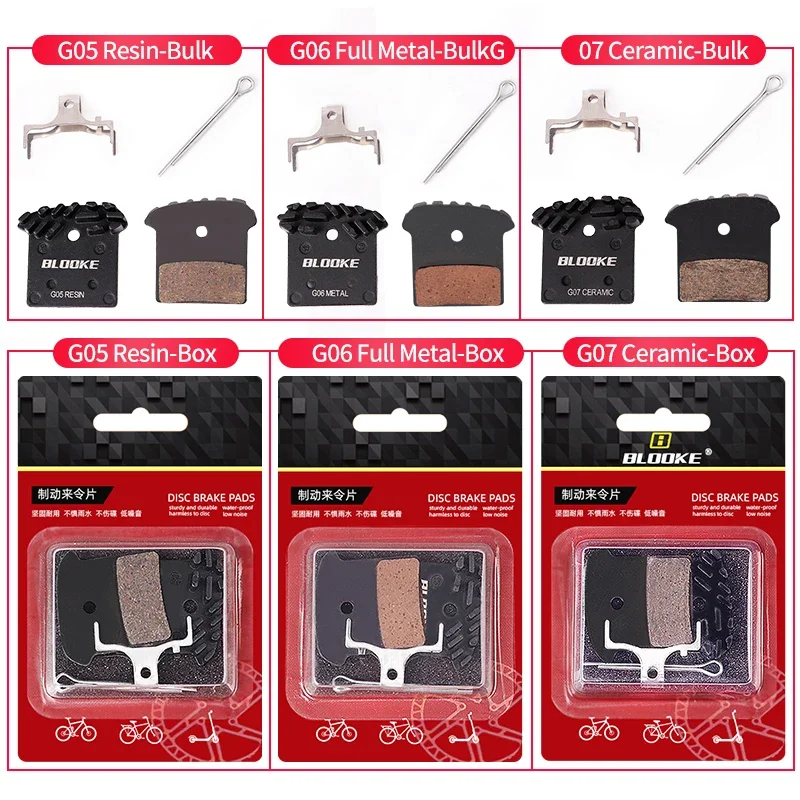 

Hydraulic Oil Brake Pad for Bike Heat Dissipation Ceramics Resin Metal Cooling MTB J02A, J03A, XT, SLX, XTR, M785, M8000, M9000