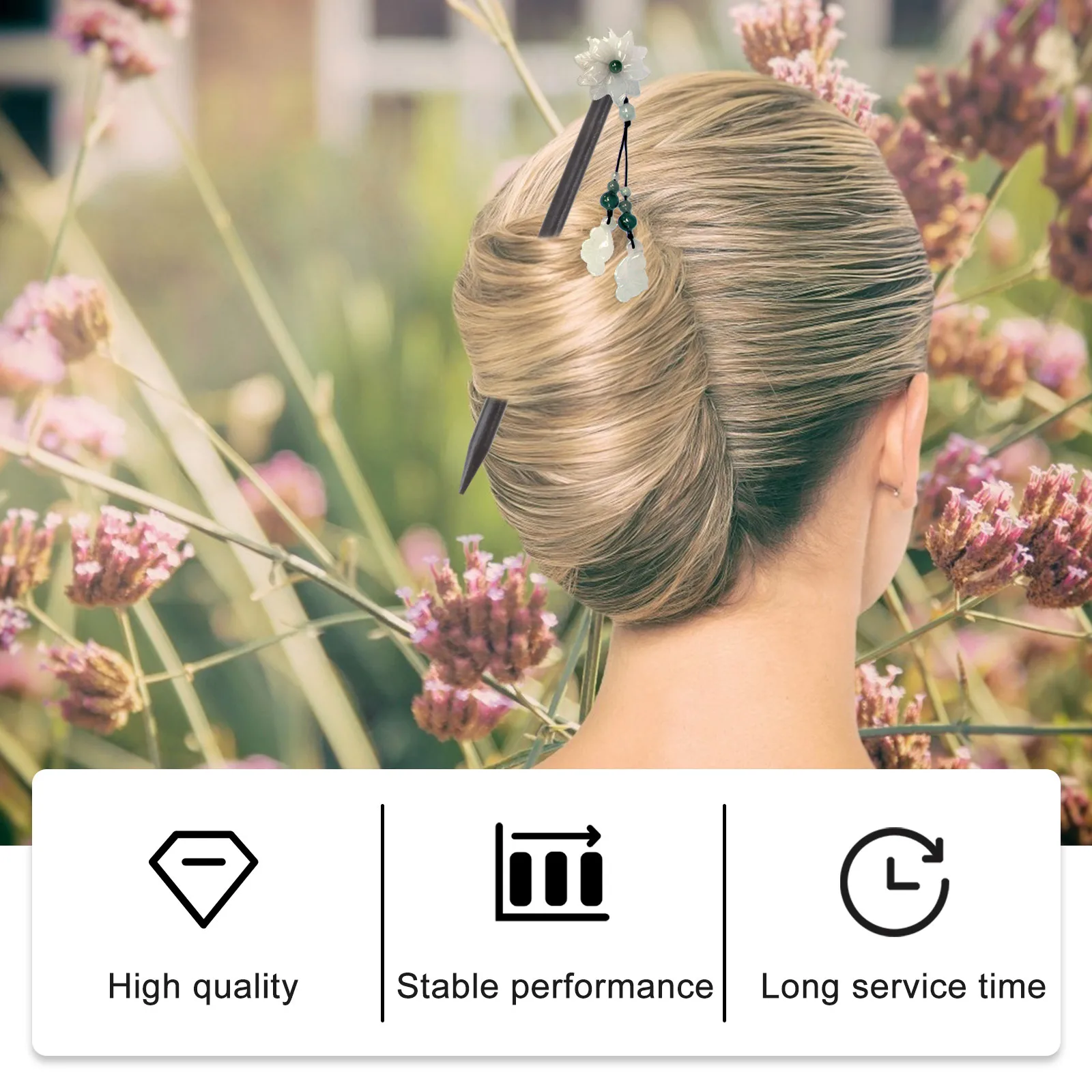 

12pcs Wooden Hairpin Vintage Pins Long Decorations Women Retro Hairstyle Traditional Chinese