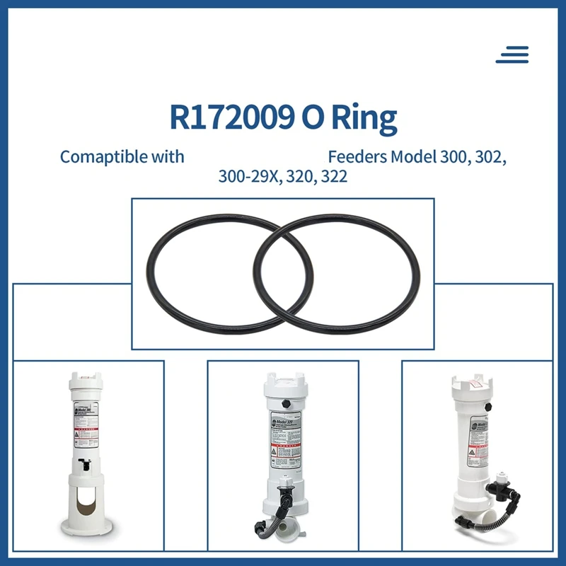 R 172009   O-ring do pokrywy chloratora basenu i spa Pentair Model 300/320 (6 szt.)