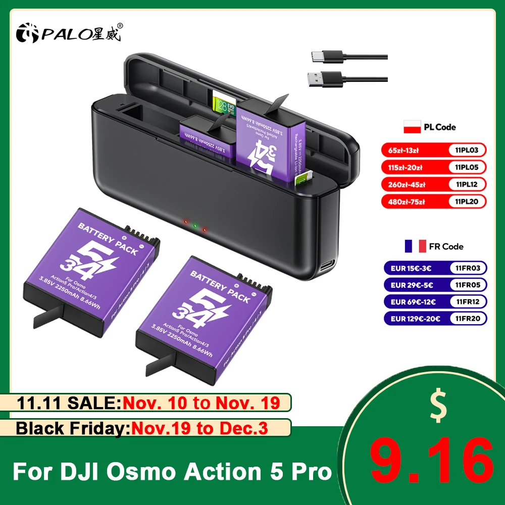 2250Mah For Dji Osm…