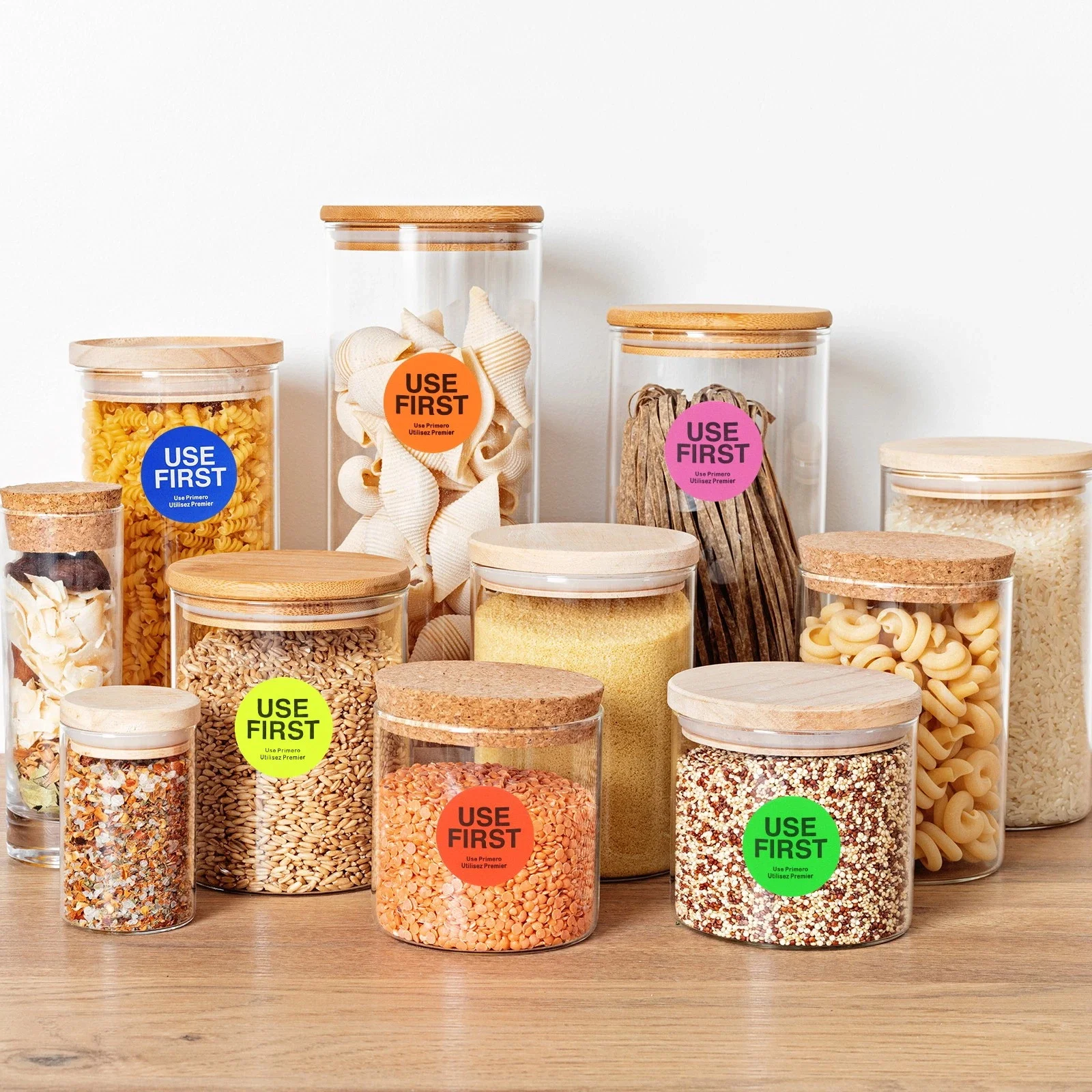 

500 Pieces Use Priority Tags Label for Shop Self-adhesive Stickers by Labels Food Signs Copper Plate First