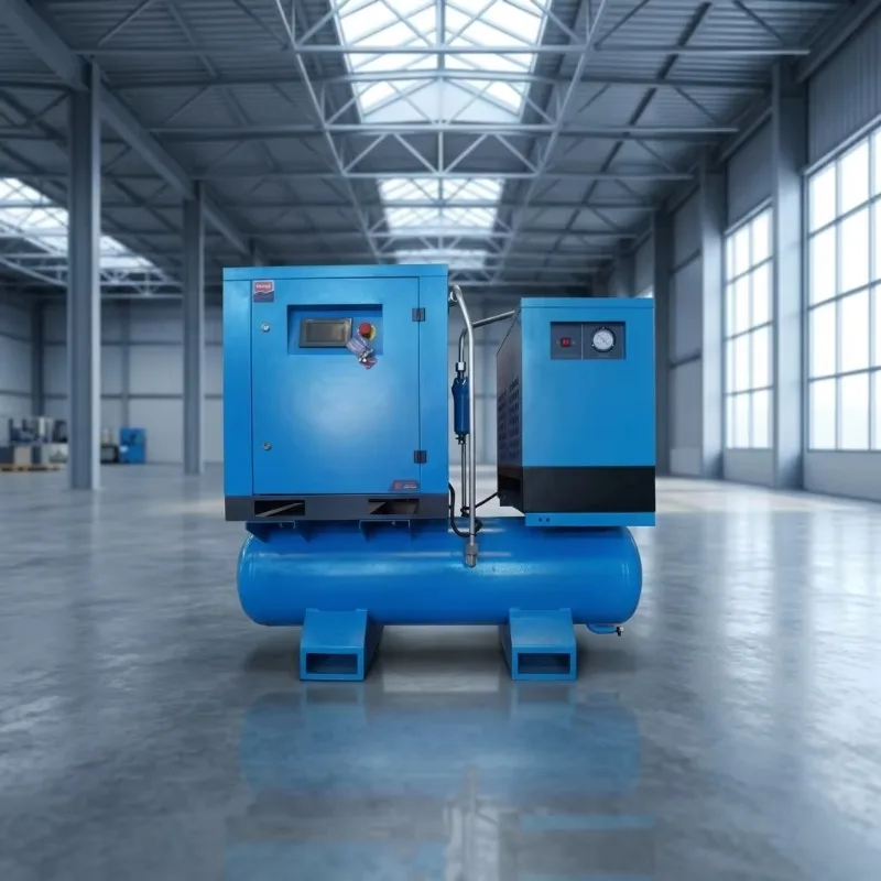 Industrial Silent 10hp 7.5kw 8 Bar Heavy Duty Electric Professional Rotary Screw air Compressor 500 Liter