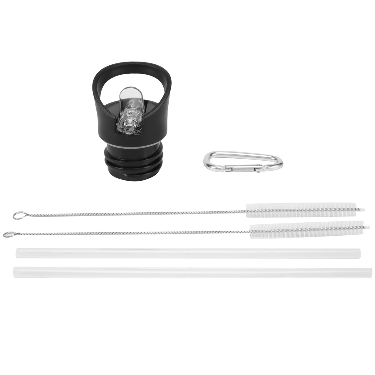 Tapa de paja de tamaño estándar para botella estándar Hydro Flask y botella de ascenso moderna y sencilla, con pajita y cepillo de limpieza CALIENTE
