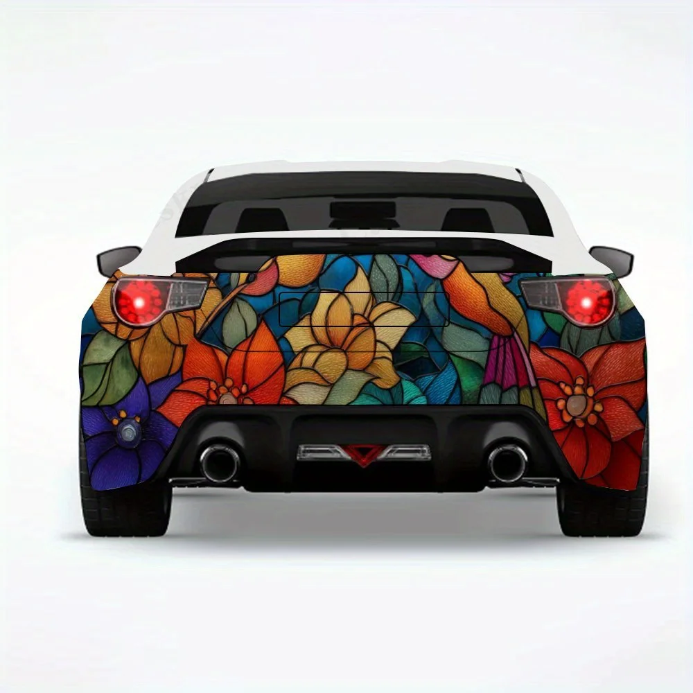 

Стеклянные колибри - виниловая наклейка на заднюю часть автомобиля, водонепроницаемые самоклеящиеся виниловые наклейки для хвоста и бампера автомобиля, украшение Pr