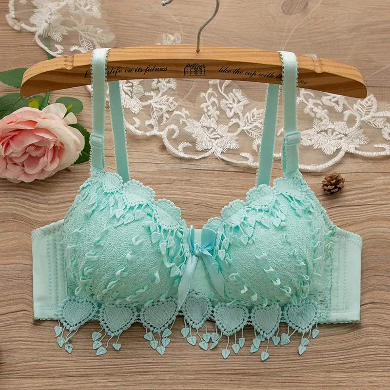 Ropa Interior Femenina Women's Non-Underwire Sexy Bra for Women Black/White Underwear Girls Lingeries Lace Beautiful Active Bra