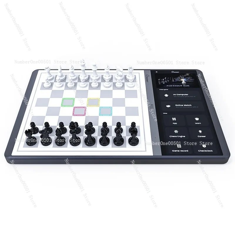 

AI Smart Chess Set for Kids Adults Auto Play with Computer 2 Players Online Mode Voice Teaching Gift