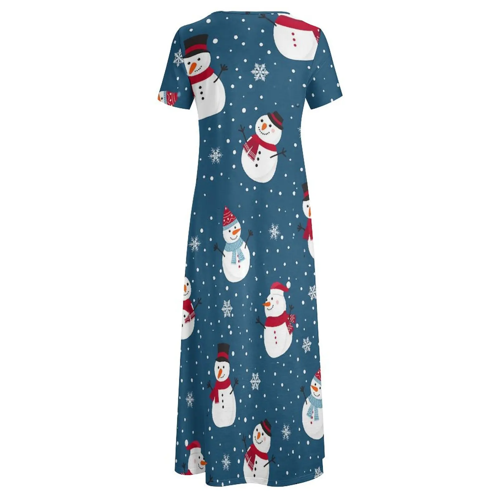 Robe longue de style bohème pour femmes, robe de rue, robe maxi moderne, cadeau d'urgence, hiver, Yammas, bonhomme de neige