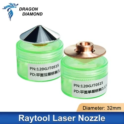 Original Raytools Laser Cutting Nozzle D32mm SingleLayer DoubleLayer For BM109 BT210S Fiber Laser Cutting Head