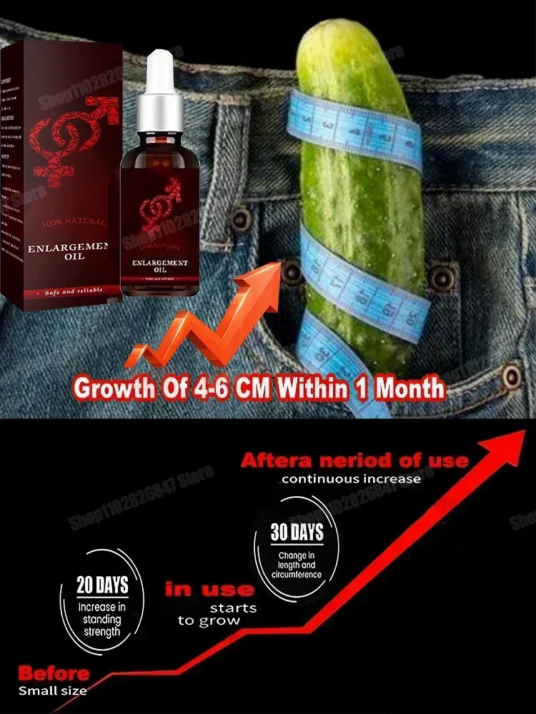 

Men's Big Dick Thickening Growth Massage Penis Enlargement Oil Sexy Orgasm Delay Liquid Male Cock Erection Enhance Products Care