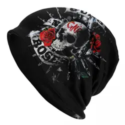 Guns N Roses Heavy Metal Skullies Beanies Caps Men Women Unisex Outdoor Winter Warm Knitting Hat Adult Bullet Logo Bonnet Hats