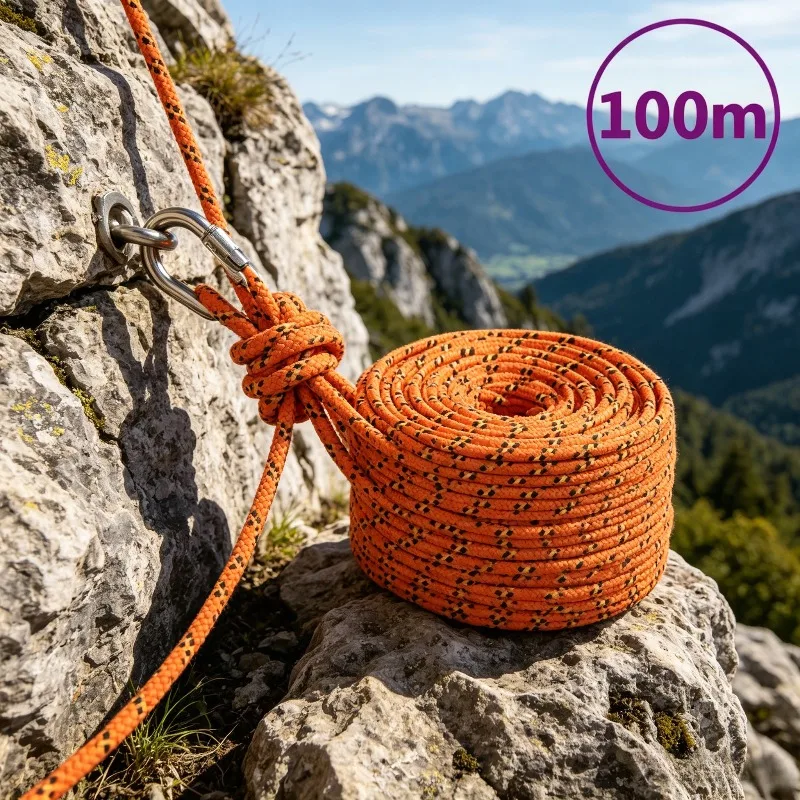Bootsseil Orange 8 mm 100 m Polypropylen für Schiffe geeignet