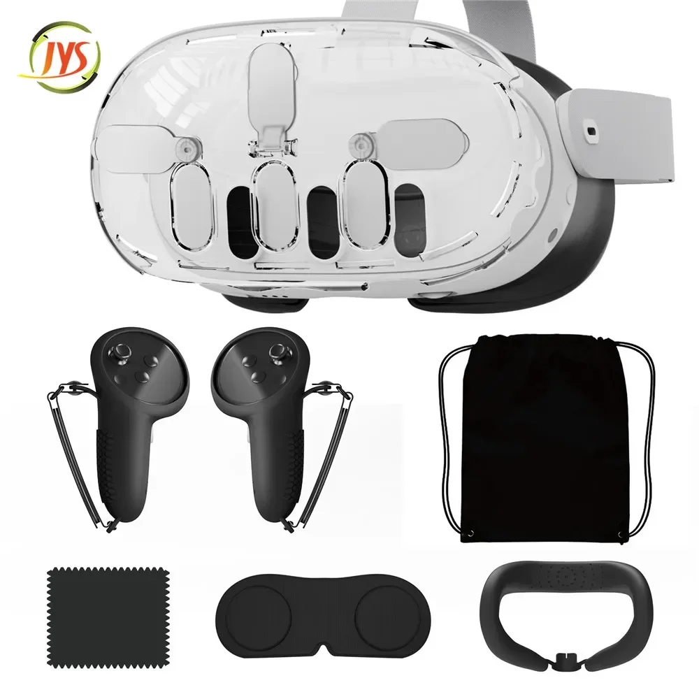 JYS-MQ011 for Meta quest3 VR Protection crystal visor Set Dust and Scratch Proof Lens Cover Soft and Comfortable Sweatproof